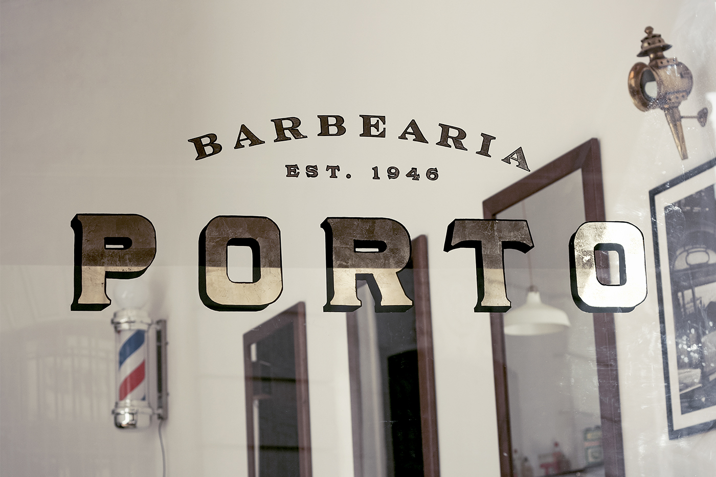 葡萄牙Barbearia Porto理發(fā)店視覺識別設(shè)計(jì)
