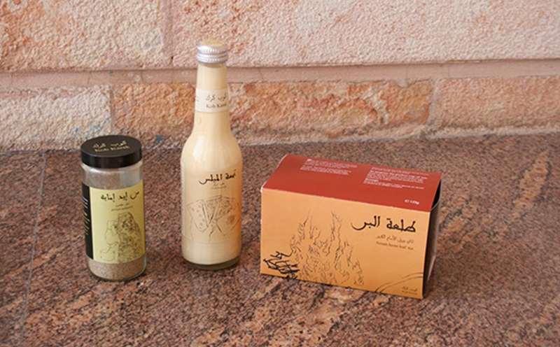 茶，煉乳和豆蔻產品包裝設計