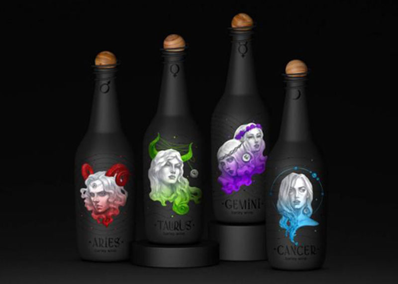 十二星座化身冷艷美女,與你共飲葡萄酒