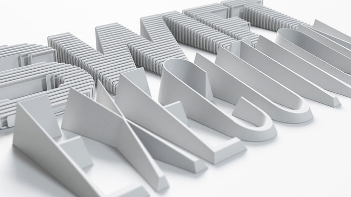 耐克籃球探索主題立體字設計