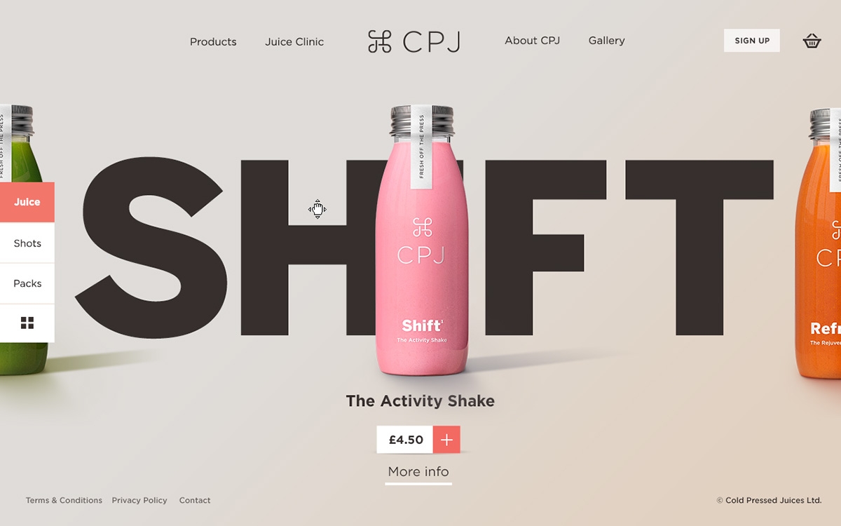 智能化營養早餐果汁，私人定制瓶型包裝設計