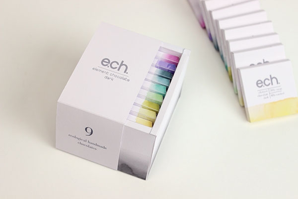 彩色之光， 生態(tài)手工巧克力食品包裝設(shè)計工程。