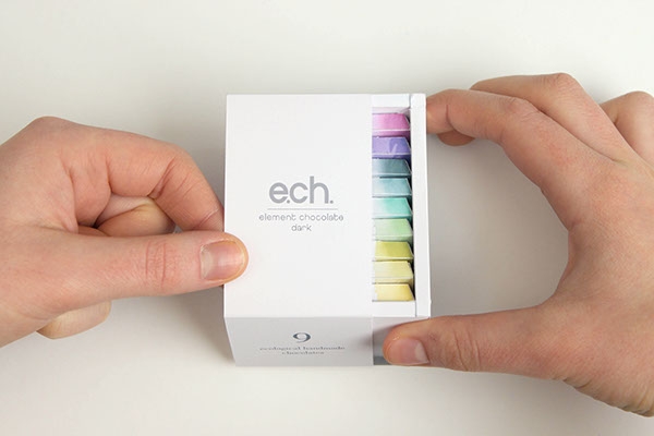 彩色之光， 生態(tài)手工巧克力食品包裝設(shè)計工程。