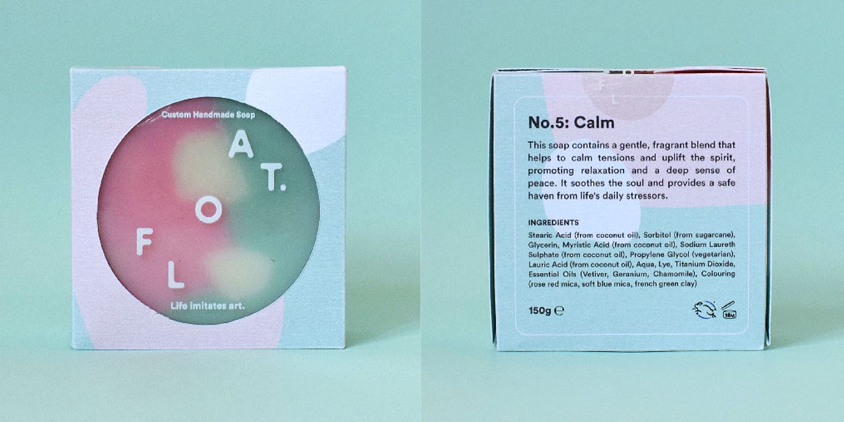 沐浴時間，全新的沐浴用品香皂產品包裝設計，盡情的放松休息吧！